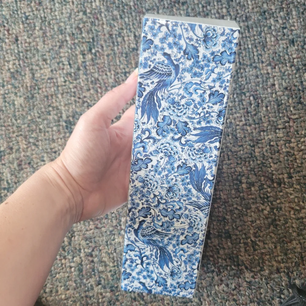 Floral Blue and White Thermos